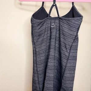 Beyond yoga grey striped tank